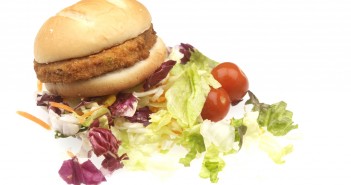 Veggie Burger with Garden Salad